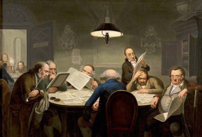 Johann Peter Hasenclever_Lesegesellschaft um 1849
