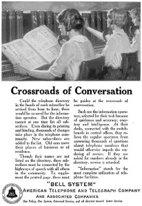 Bell Crossroads of Conversation 1923