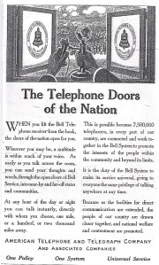 Telefonische Türen der Nation_Scientific American 20_12_1913_S 481